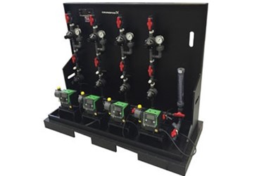 Dosing pump skid